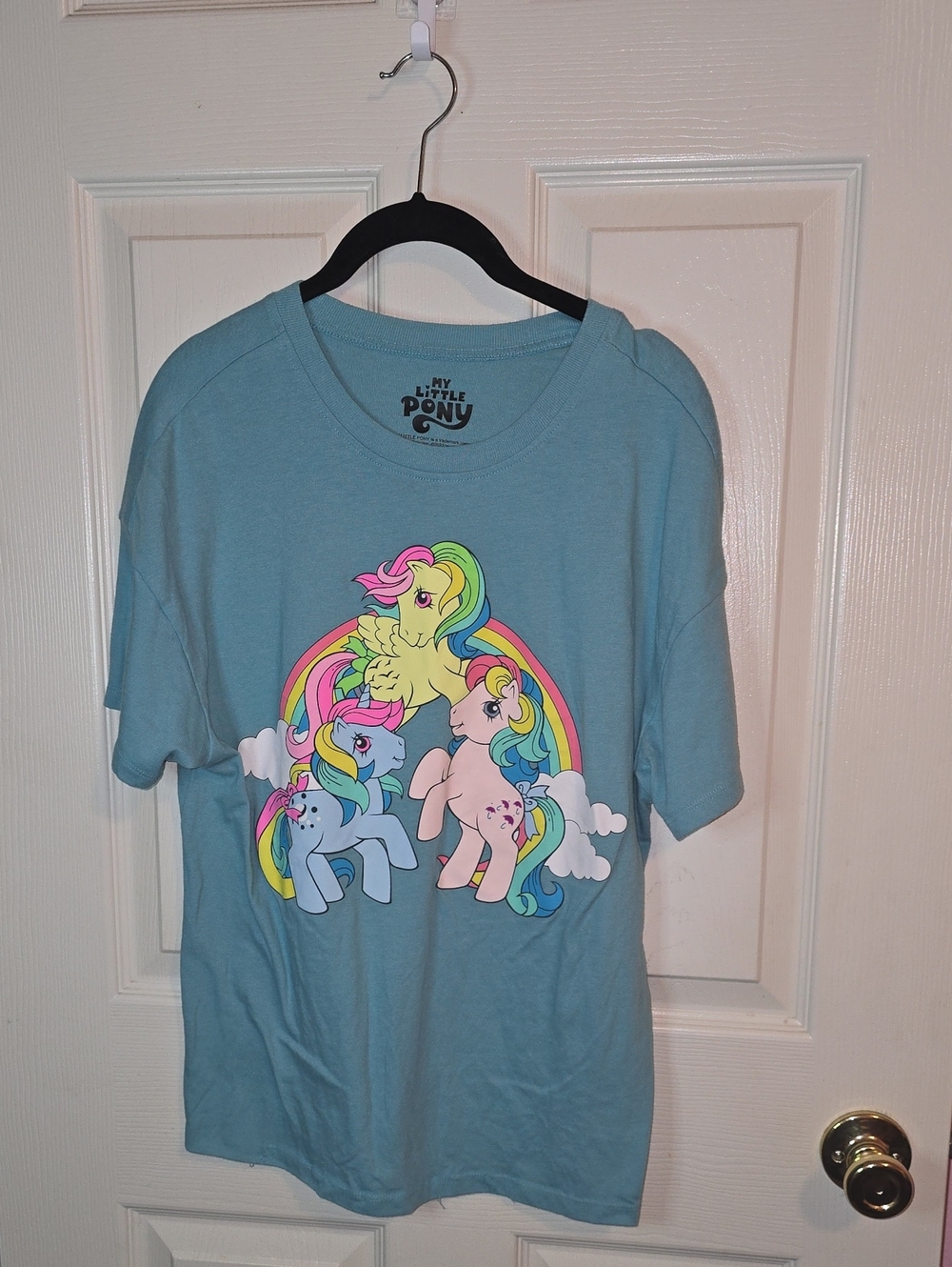 My Little Pony Light Blue Tee with Rainbow Ponies